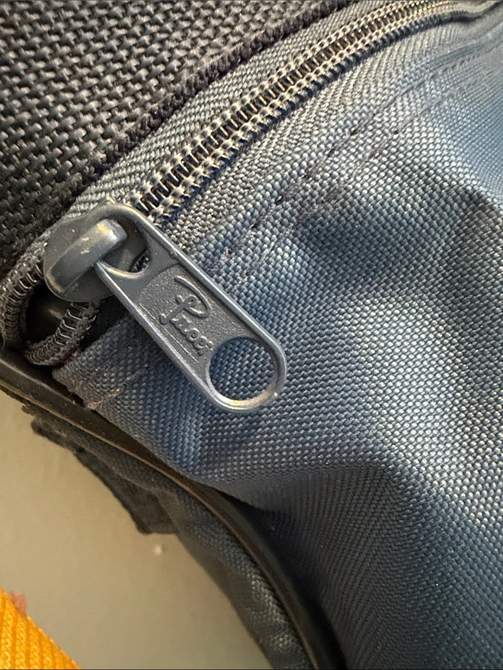 Emilio Pucci Navy and Yellow Messenger Bag